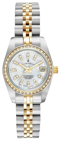 B JACQUES DU MANOIR Orologio Analogico al Quarzo Svizzero Donna con Cinturino in Acciaio Inossidabile NROP.08