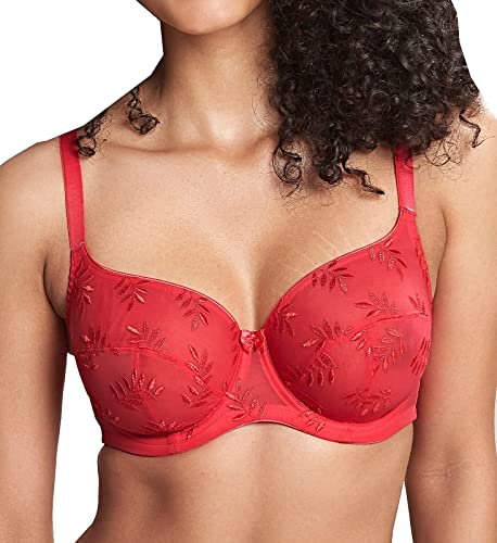 PANACHE womens Panache Women's Non-Wired Sports Bra, Rouge, 32D