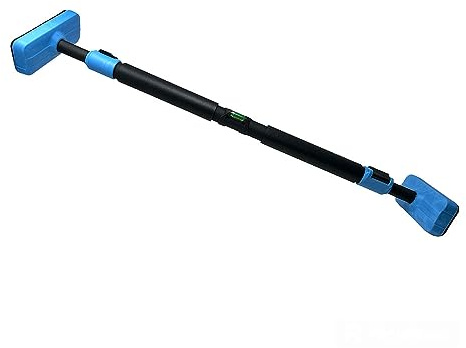 Vetrineinrete® Barra per trazioni da porta regolabile da 95 a 120 cm fissaggio senza viti sbarra per allenamento bicipiti dorsali tricipidi addominali carico max 200 kg