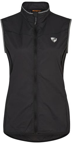 Ziener Nawina Gilet Bicicletta, Mountain Bike, per attività all'aperto, Antivento, Traspirante, Impermeabile, Nero, 46 Donna