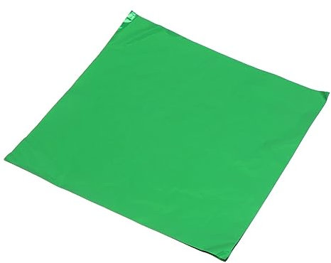 Amosfun 100pcs Aluminum Foil Packing Foil Glossy Green Surface for Candy Tea Chocolate Wrapping for Home Kitchen