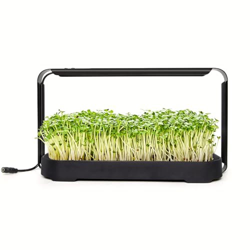 GardenSkill Hydroponics Growing System with Full Spectrum LED Light | Indoor Gardening Microgreens Grow Kit & Herb Garden | Sprout Seed Starter & Plant Germination Tray for Home Kitchen Windowsill