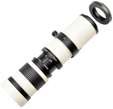 Téléobjectif zoom 420-800 mm F/8.3-16 pour appareils photo reflex numériques D5100 D5200 D3300 D3400 D3200 D90 D7200 D5600 D3400 6D DSLR