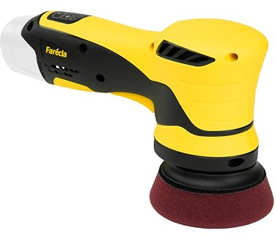 Farécla G Plus Dual Action Mini Polisher, GPT220 Tool Only, Cordless 10.8V DA Machine with 12 mm Throw and 74 mm Backing Plate for Precision Finishing on Small Areas, 2 Year Warranty