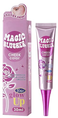 Rubor Líquido | Crema Rubor de Color Cambiante Impermeable y Duradero con Fórmula Natural,Accesorio Cosmético De Contorneado, Iluminación Y Definición Facial Para Piel Grasa Y Seca