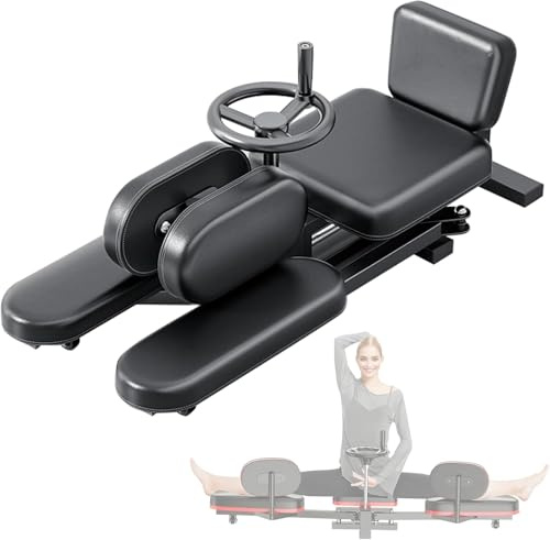 XZLZMYP Leg Stretcher Heavy Duty Leg Splits Machine Flexibility 3 Bar Leg Stretching Training Machine for Ballet Yoga Home Gym Exercise,Black