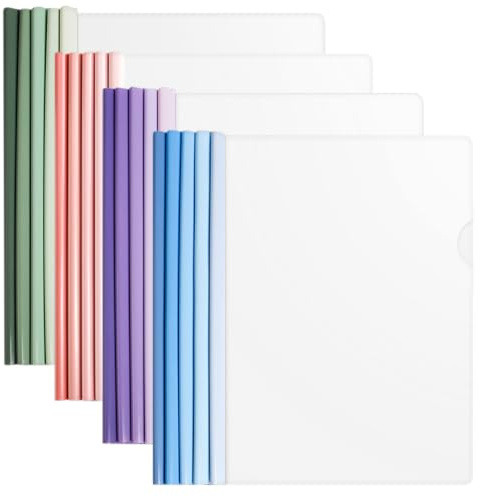 Lot de 20 rails de serrage A4, capacité de reliure 80 feuilles