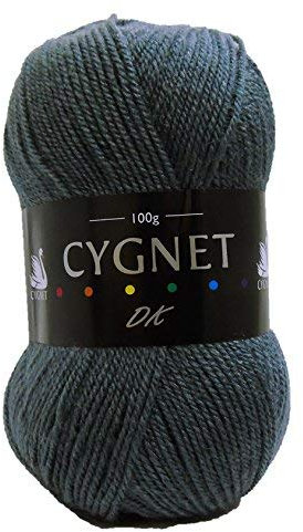 Double Knitting Yarn/Wool | Charcoal | 100g | 100% Acrylic | Cygnet C100/131