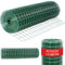 Bakaji Red metálica electrosoldada, altura 150 cm, longitud 25 m, malla 50 x 75 mm, galvanizada para vallas y jaulas animales de metal, Bricolaje DIY jardinería, color verde