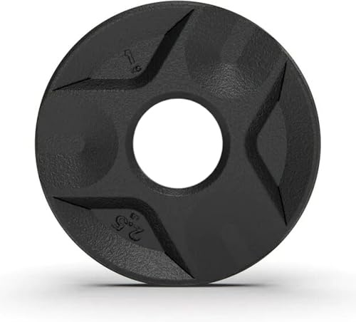 1 Kg Bumper Plate Weights by Tribe WOD, Olympus Bellbar Plates - Gym Weights for Men and Women, Bumper Plate Weights 1 of 2, Rubber and Steel Weights for Lifting, Bumper Plates