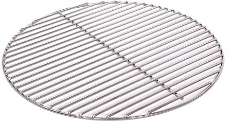 Massiver Grillrost Ø 50 cm aus Edelstahl rostfrei und elektropoliert 6 mm für Grill rund, Kugelgrill, Feuerschalen Grillschalen Rundgrill
