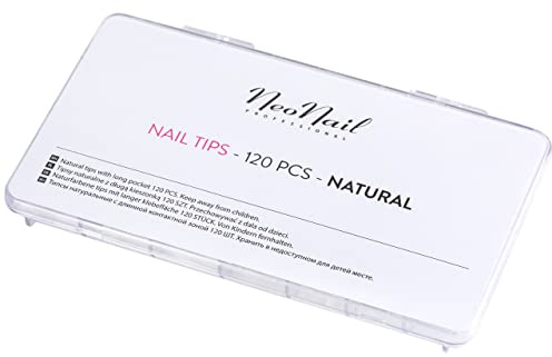 NEONAIL Tips natur 120 Stück mit langem Fach