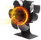 WuYan Ventilatore da stufa,Ventola Stufa Legna con 6 Pale, senza energia ecologica per camino, stufa, camino, camino, stufa a legna senza corrente,Accessori per caminetto
