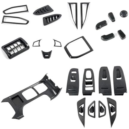 Molduras interiores LHD Para WRX STi 2022 2023 Interior A/C Volante De Ventilación Manual Caja De Cambio De Marchas Elevador De Ventana Cubierta Del Interruptor Kit De Ajuste