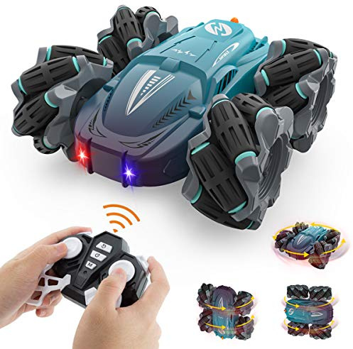 Buoeuik Coche Teledirigido Drift, 4WD Coche RC Acrobacias 2.4GHz Rotación de 360° Juguetes Niños 3 4 5 6 7 8 9 10 11 12 Años, Carro Radiocontrol para Regalos Navidad Cumpleaños Juegos Infantiles
