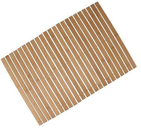 LABRIMP Esterilla De Bambú Antideslizante para Baño Cojín De Ducha De Bambú De Estilo Natural Hogar Almohadilla para Pies