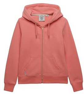 Superdry Damen Essential Kapuzenjacke mit Logo Lantana Pink 40