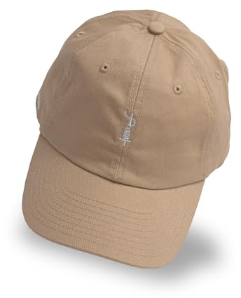 Hilandero® Baseball Cap Herren & Damen – Verstellbare Unisex Snapback Cap in beige – Stylische Dad Cap aus Baumwolle mit Logo Stickerei – Deutsche Marke