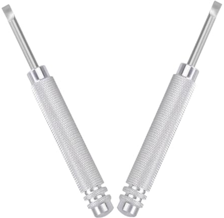 SAFIGLE Kit de Herramientas para Reloj Abridor de Cajas Metálico, Extractor de Tapa Trasera de 2 Piezas, Herramienta de Reparación para Cambiar Pilas, Uso Profesional y Doméstico