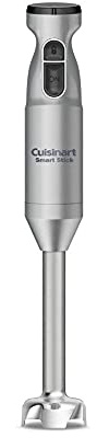 Cuisinart Smart Stick Two-Speed Hand Blender, Powerful Immersion Blender with 300-Watt Motor Blends Shakes, Smoothies, Puree, Baby Food, Soups & Sauces, CSB-175SVP1, Silver