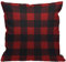 HGOD DESIGNS Kissenbezug Schwarz Und Rot Preppy Buffalo Prüfen Kariert Kissenhülle Haus Dekorativ Für Männer/Frauen/Jungen/Mädchen Wohnzimmer Schlafzimmer Sofa Stuhl Kissenbezüge 45X45cm