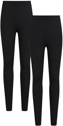 Mountain Warehouse Talus Womens Baselayer Pants 2-Pack Black (2 14