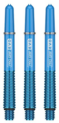 Target Darts Pro Grip Evo Blue Aluminium Medium Dart Shafts