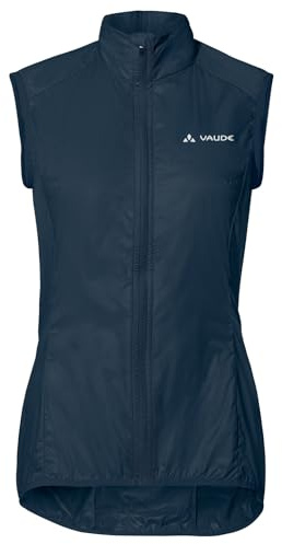 VAUDE Dammatera Air Vest – andningsbar damvindväst gjord av återvunna material för cykling med bakficka