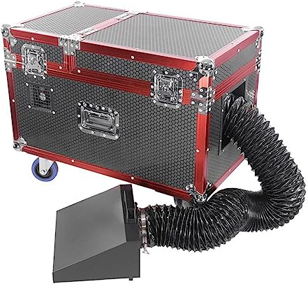 Machine à fumée lourde HeavyFog 2000C - Réservoir de 1,1L, 50 à 60m3 de fumée par minute - Fumée au Sol, Idéale pour DJ, Soirée et Mariage ou tout évènement festif - Fonctionne avec Liquide