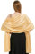 Xnova Stola damen Festlich 200 * 70 cm, Chiffon Schal Shawl Multifunktionstuch Leicht, Elegant übergroßen Schultertuch Chiffontücher für Abendkleid (Gold)