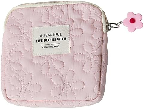 Petite Trousse de Maquillage pour Sac à Main - Mini Pochette Étanche, Porte-Monnaie, Rangement de Rouge à Lèvres