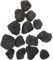 Cabilock Natural Pebbles Fire Stone Granules Volcanic Fire Pit & Gas Grills Stones Ideal for BBQ Fireplaces Pits Plants Bonsai Cultivation and Aquariums, Black ((400g/bag, varies in Size)
