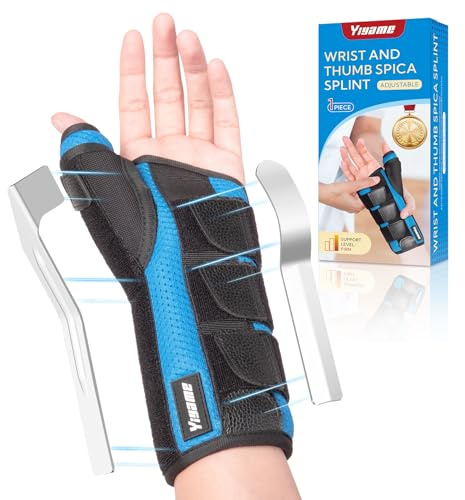 YiYame Muñequera Pulgar, Muñequera Tendinitis Quervain, Túnel Carpiano Muñequera para Esguince Muñeca, Fracturas, Férula Espica Pulgar para Pulgar en Gatillo, Artritis, Izquierda-L