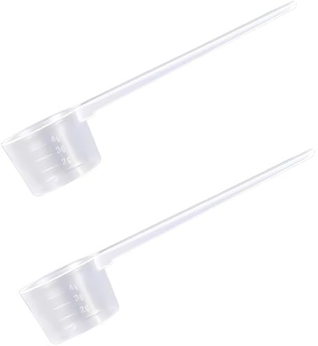 2 Piezas Cuchara Graduada Transparente, Cuchara Graduada De 5g, Cuchara Para ProteíNas En Polvo Con Graduaciones De 2g, 3g, 4g, Para Cucharadas De ProteíNas En Polvo, Leche En Polvo, Café