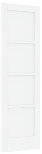 vidaXL Puerta Interior 'ORKDAL'Blanca 61x198.5x4 cm de Madera Maciza de Pino