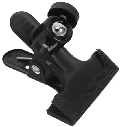 Abrazadera de montaje para trípode de cámara: abrazadera resistente con cabeza de bola giratoria con tornillo de 1/4 pulgadas para cámaras DSLR fondos y fotografía de transmisión en