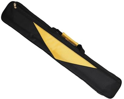 Jiuvaso Étui pour Queue de Billard, étui Demi-Queue, Accessoires de Billard, Résistant à l'eau, Portable, Sac de Rangement avec Poignée, Capacité Double Q, Noir