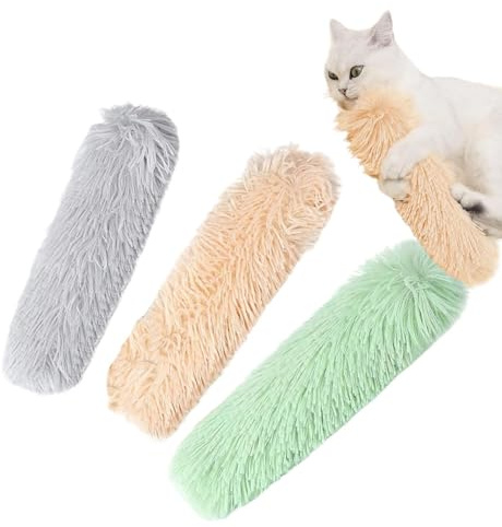 Giocattolo a forma di cuscino per gatti, gioco di esercizi a forma di cuscino con suono increspato, giocattoli per arricchire il gatto, per sala giochi, appartamento, angolo gioco, casa