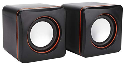 Bewinner Altavoz Gaming para PC y Portátil - Mini Speaker USB Estéreo de Escritorio, Jack de 3,5 mm, Con Cable para Computadora y Juegos