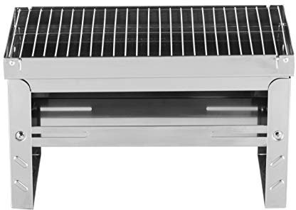 Grill paul Mustang pliable Trek | Acier inoxydable | Barbecue au charbon de bois | Barbecue de voyage | Barbecue de table | Barbecue de camping | Barbecue de fête | 3,9 kg