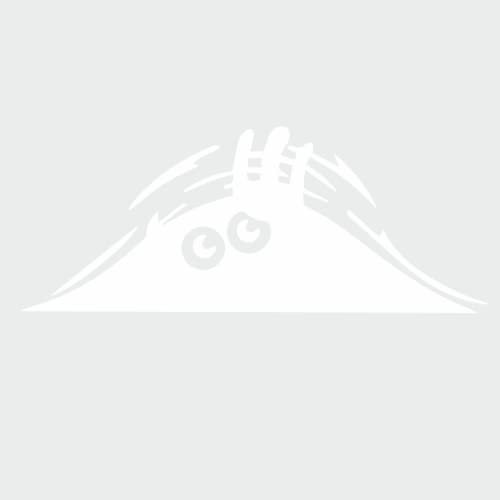 tradercat Auto Aufkleber Peeking Monster- 15cmx10cm - Sticker für alle Oberflächen - Fenster, Seitenspiegel, Heckscheibe, Motorhaube, Fahrzeug – mit Anleitung (Weiss)