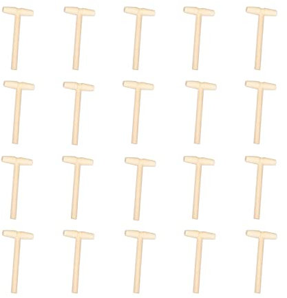 20 Pezzi Mini Martello di Legno,Maglio di Legno di Granchio, Aragosta Mazzuola, per Frutti di Mare Shell Crack Hammer per Il Cioccolato Craft Making Tool