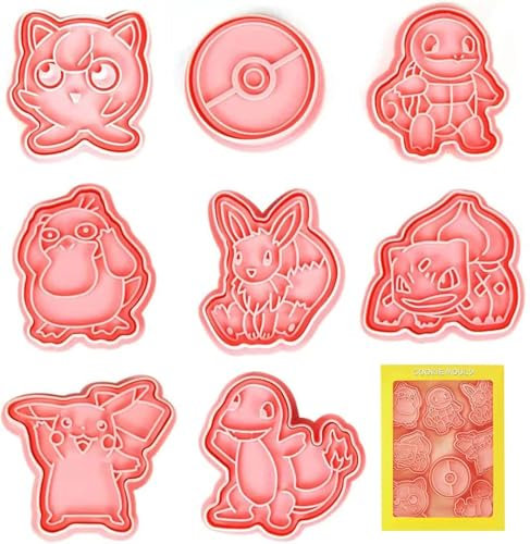 8 Stück Keksausstecher Kinder, 3D Plätzchenausstecher, Keks Ausstechform Set, Ausstecher Kunststoff, 3D Ausstecher Set, Cookie Cutter, für Keksteig, Fondant, Donut, Kuchendekoration