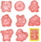 8 Stück Keksausstecher Kinder, 3D Plätzchenausstecher, Keks Ausstechform Set, Ausstecher Kunststoff, 3D Ausstecher Set, Cookie Cutter, für Keksteig, Fondant, Donut, Kuchendekoration