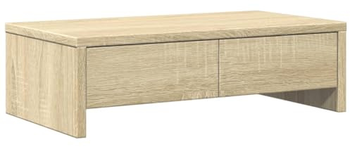 vidaXL Skärmställ med lådor sonoma-ek 50x27x15 cm konstruerat trä