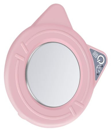 OFFSCH Cat Shape USB Coffee Mug Warmer Electric Beverage Heating Plate 55°c Pink Desktop Heated Coaster for Home Office Tea Coffee