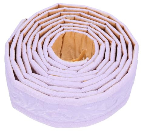 HOMSFOU 1 Rollo De Moldura De Espuma Autoadhesiva Para Zócalo Borde De Papel Tapiz Borde De Pared 3D Flexible Moldura De Espuma Para Zócalo De Pared