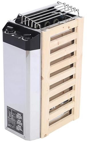Stufa per Sauna in Acciaio Inossidabile da 3/3.6KW Portatile Attrezzatura per Il Riscaldamento della Sauna con Controllo Facile della Temperatura per Sauna Piscina,3kw