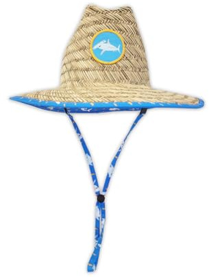 Baby Sun Hat (6–24 Months) – SPF 50+ Straw Hat with Removable Chin Strap, Adjustable Fit, Water-Resistant & Lightweight