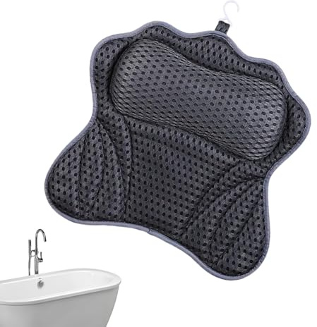 Lembeauty Almohada De Bañera para La Cabeza | Almohadilla Relajante de SPA con Reposacabezas | Accesorios de Baño Transpirables para Hogar Hotel Ducha Baño Relajante